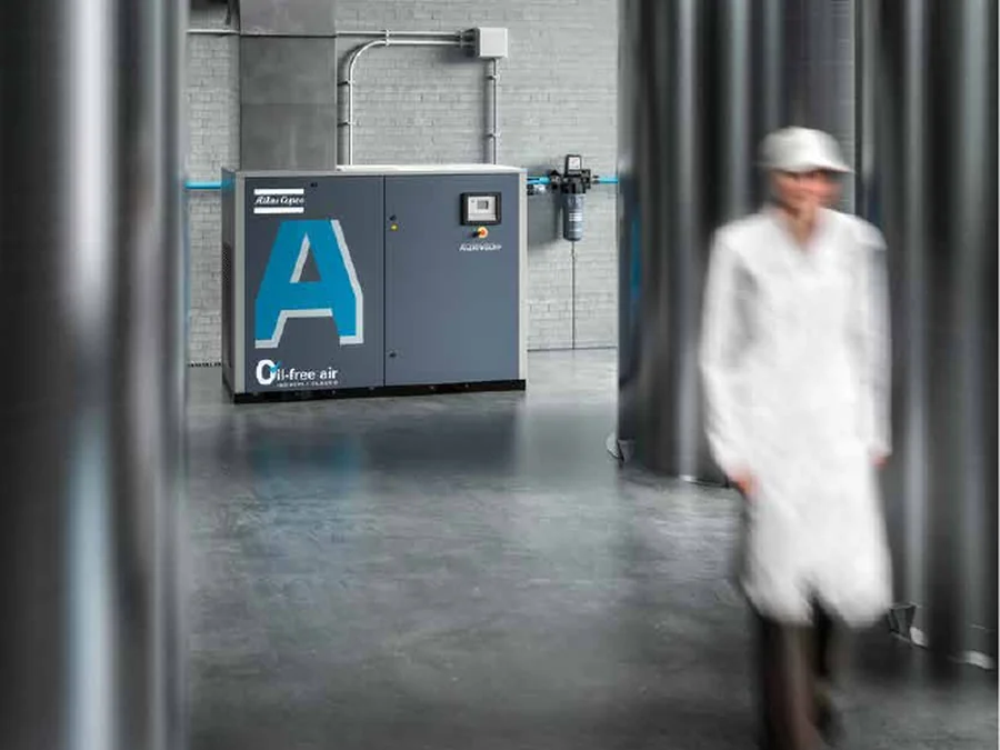 Compressore a vite a iniezione di acqua Atlas Copco AQ 15-55 VSD oil-free