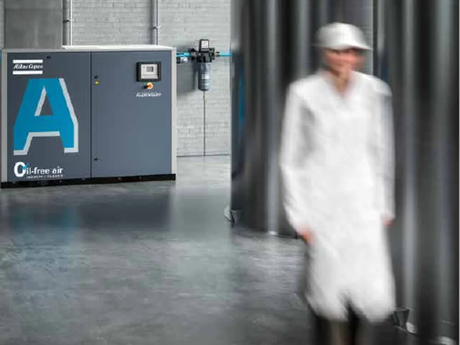 Compressore a vite a iniezione di acqua Atlas Copco AQ 30-55 oil-free