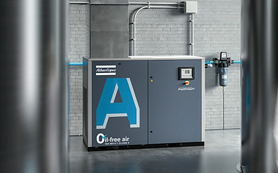 Compressori a vite a iniezione di acqua Atlas Copco AQ
