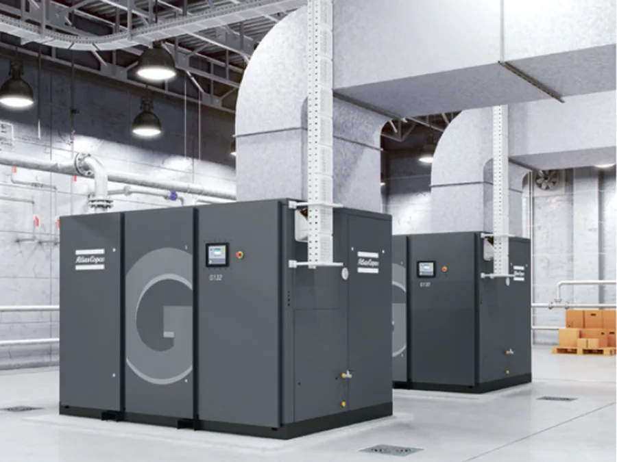 Compressore a vite a iniezione di olio a velocità variabile Atlas Copco G 90-160 VSD