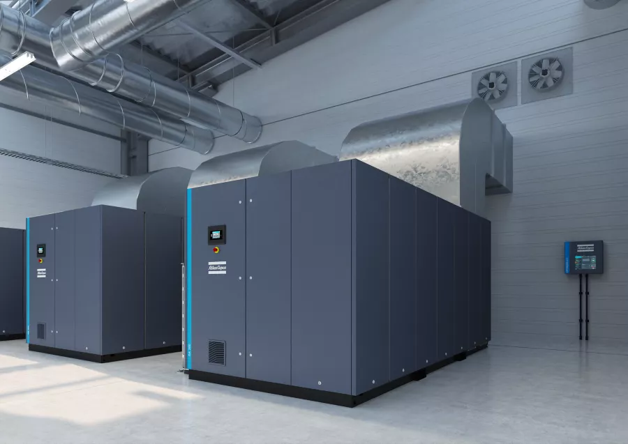 Compressori a vite a iniezione di olio Atlas Copco G e GA