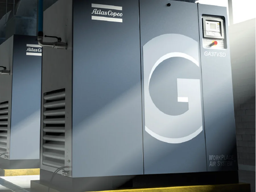 Compressore a vite a iniezione di olio Atlas Copco GA 37+-45+