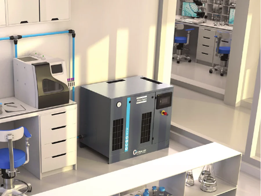 Compressore scroll oil-free Atlas Copco SF+ 2-22 con Elektronikon