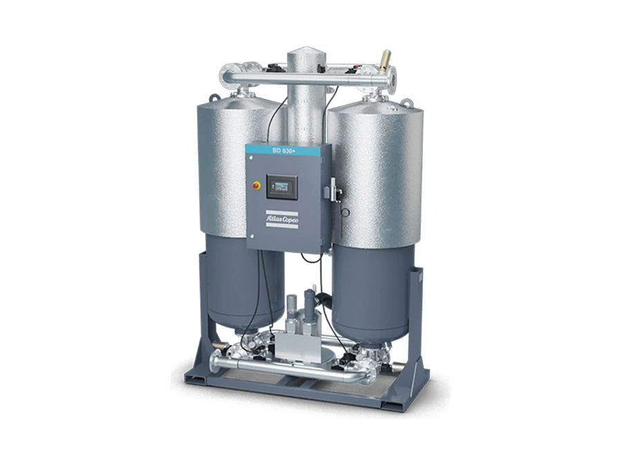 Essiccatore ad adsorbimento con rigenerazione a caldo Atlas Copco BD+ 100-3000