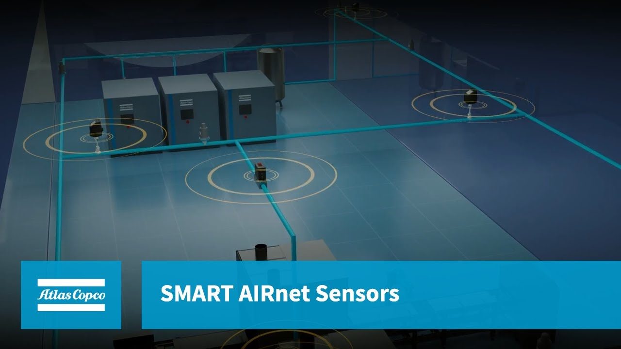 Animazione SMART AIRnet: rete di aria compressa con sensori smart